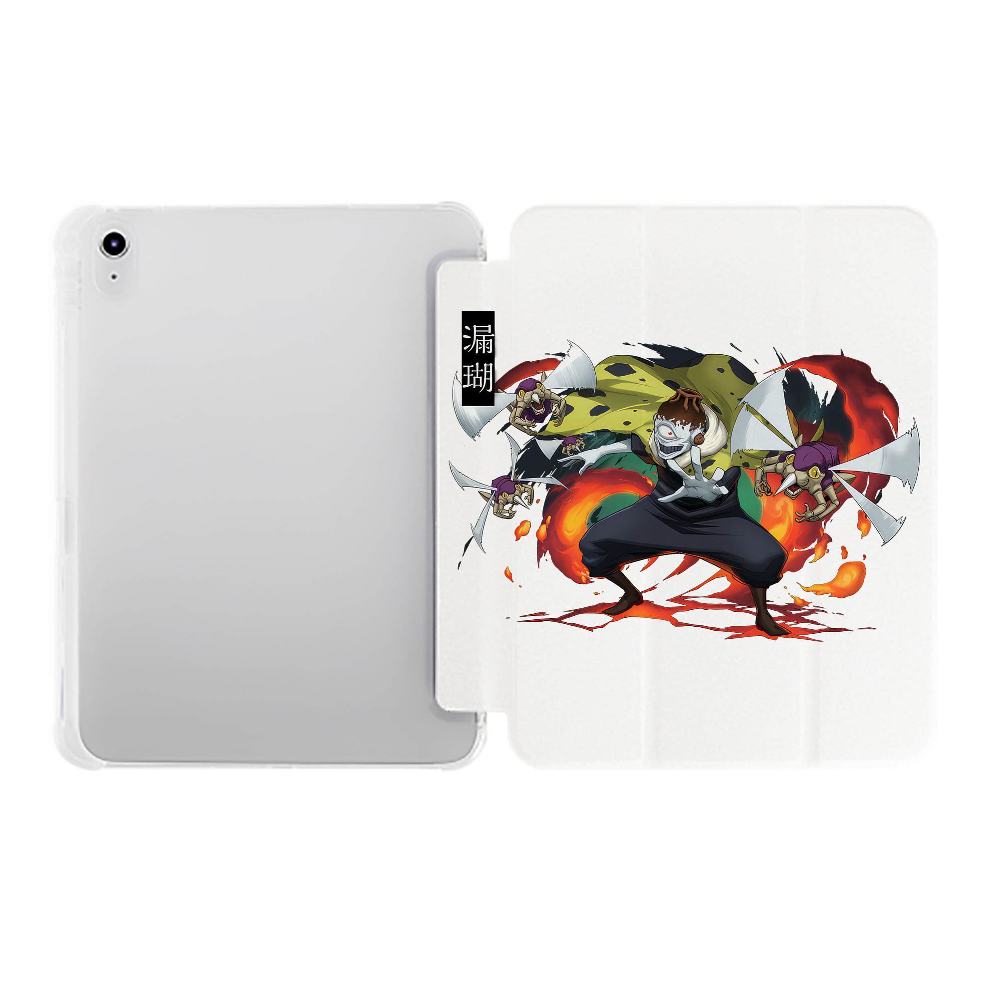 （画像用） 呪術廻戦 Jujutsu Kaisen IPad ケース ペン収納付き 三つ折りスタンド PUレザー×シリコン 対応機種9.5/10.5/10.9インチ